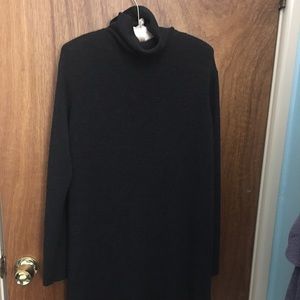 Eileen Fisher Dark Gray Turtleneck Dress